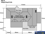 Met-Pn154 Metcalfe (Card Kit) Village-Shop & Café N-Scale Structures