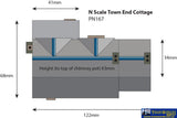 MET PN167 Metcalfe (Card Kit) Town End Cottage N Scale Structures
