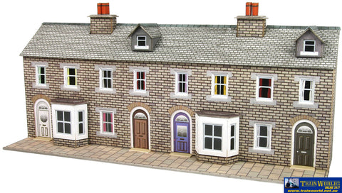 MET PN175 Metcalfe (Card Kit) Low Relief Stone Terraced House Fronts N Scale Structures