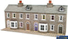 MET PN175 Metcalfe (Card Kit) Low Relief Stone Terraced House Fronts N Scale Structures