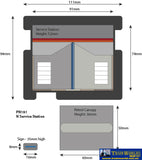 Met-Pn181 Metcalfe (Card Kit) Service-Station N-Scale Structures