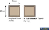 MET PN192 Metcalfe (Card Kit) Full Relief Watch Towers N Scale Structures