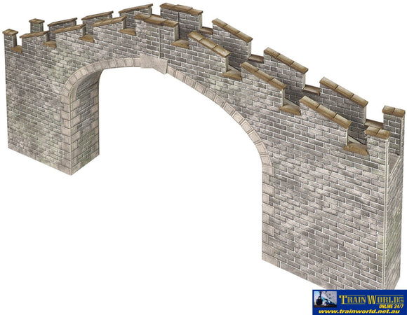 MET PN196 Metcalfe (Card Kit) Full Relief Castle Wall Bridge N Scale Structures