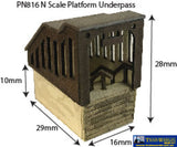 MET PN816 Metcalfe (Card Kit) Platform Underpass N Scale Structures