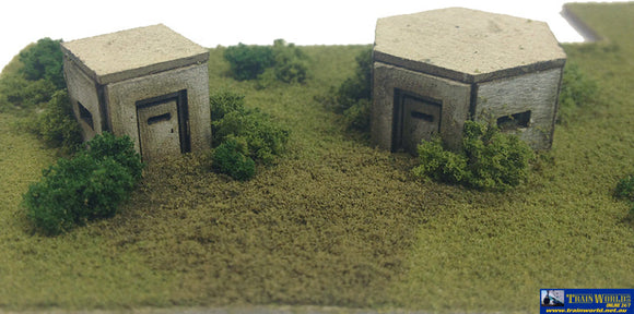 Met-Pn820 Metcalfe (Laser Kit) Pillboxes Types-22 & 26 N-Scale Structures