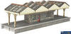 Met-Pn922 Metcalfe (Card Kit) Island-Platform Building N-Scale Structures
