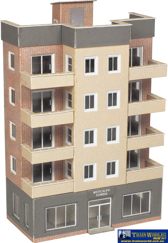 MET PN960 Metcalfe (Card Kit) Low Relief Tower Block N Scale Structures