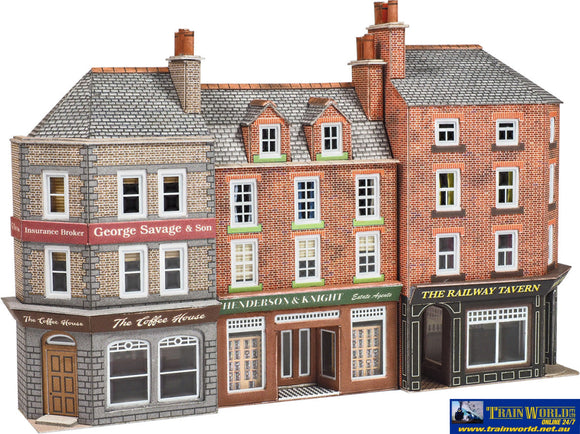 MET PN972 Metcalfe (Card Kit) Low Relief Pub & Shops N Scale Structures
