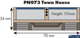 MET PN973 Metcalfe (Card Kit) Low Relief Town House N Scale Structures