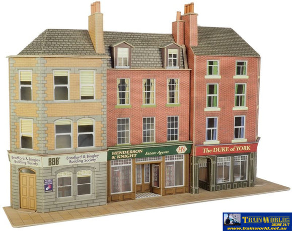 Met-Po205 Metcalfe (Card Kit) Low-Relief Pub & Shops Oo Scale Structures