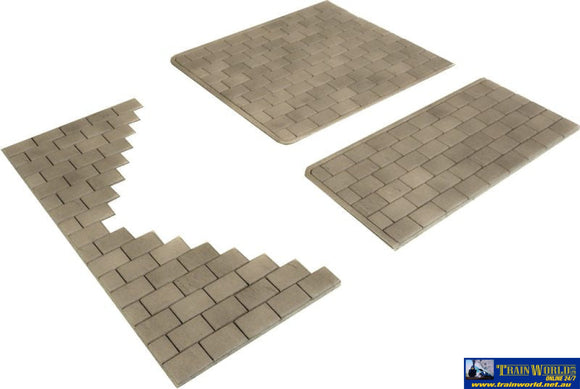 Met-Po210 Metcalfe Card-Sheet Individual Stone Paving Slabs Oo Scale Scratchbuild