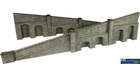 MET-PO249 Metcalfe (Card) Tapered Retaining-Wall (Stone) OO Scale Scenery