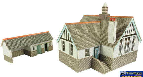 Met-Po253 Metcalfe (Card Kit) Village School Oo Scale Structures