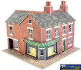 Met-Po263 Metcalfe (Card Kit) Corner Shop (Red-Brick) Oo Scale Structures