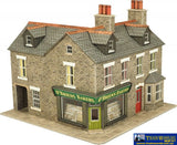 Met-Po264 Metcalfe (Card Kit) Corner Shop (Stone) Oo Scale Structures