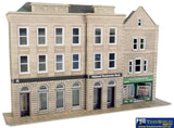 Met-Po271 Metcalfe (Card Kit) Low-Relief Bank & Shop Oo Scale Structures