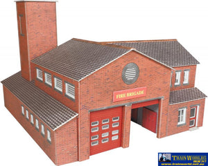 Met-Po289 Metcalfe (Card Kit) Fire Station Oo Scale Structures