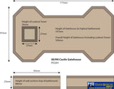 MET PO291 Metcalfe (Card Kit) Castle Gatehouse OO Scale Structures