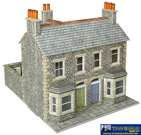 MET PO301 Metcalfe (Card Kit) Terraced Houses – Stone OO Scale Structures