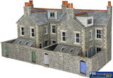 MET PO305 Metcalfe (Card Kit) Low Relief Terraced House Backs – Stone OO Scale Structures