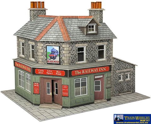 MET-PO309 Metcalfe (Card Kit) Corner Shop/Pub (Stone) OO Scale Structures