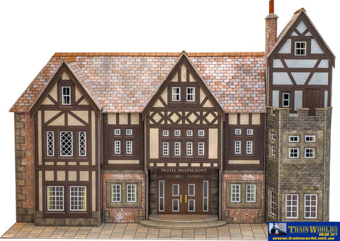 MET PO375 Metcalfe (Card Kit) Low Relief Hotel Wednesday OO Scale Structures