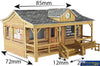 MET PO410 Metcalfe (Card Kit) Wooden Pavilion OO Scale Structures