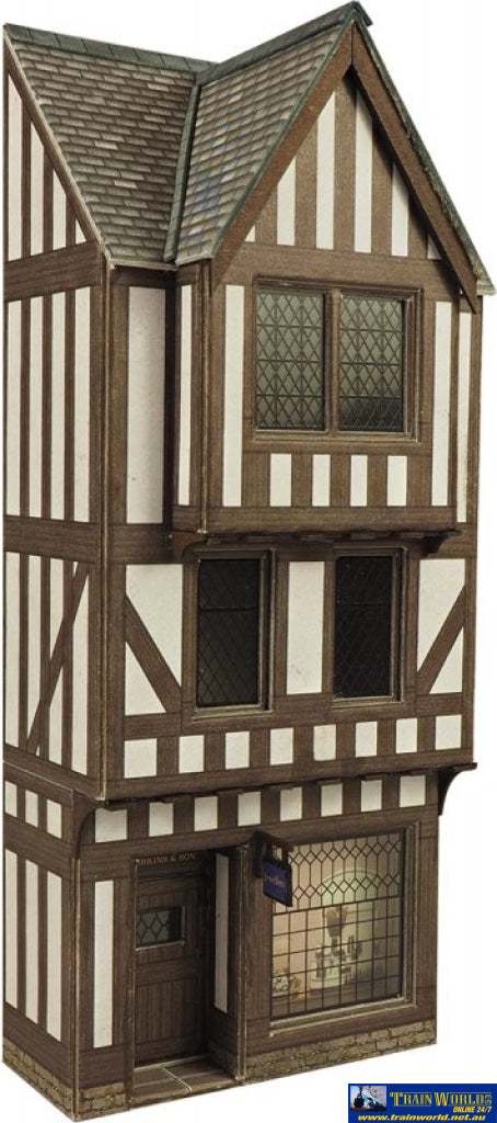 Met-Po421 Metcalfe (Card Kit) Low Relief Timber Framed Shop Oo Scale Structures