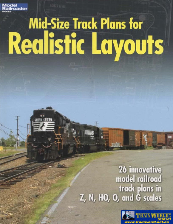 Model Railroader Books: Mid-Size Track Plans For Realistic Layouts (Kal-12424) Reference
