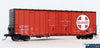 MOL-46197 Moloco ACF Bx-163 50’ Ext. Post Boxcar ’Hi-Cube Non-Waffle 8 + 8 Plug-Door’ ATSF #46197 Silsbee Tex *Delivery