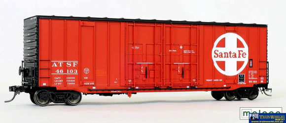 MOL-6000207 Moloco ATSF ALT Bx-163 ACF 50’ Boxcar ’Hi-Cube Non-Waffle 8 + 8 Plug-Doors #46103 Antioch California