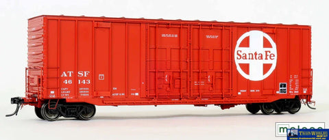 MOL-6001201 Moloco ATSF Bx-163 ACF 50’ Boxcar ’Hi-Cube External Post Non-Waffle 8 + 8 Plug-Doors #46143 *Red Repaint