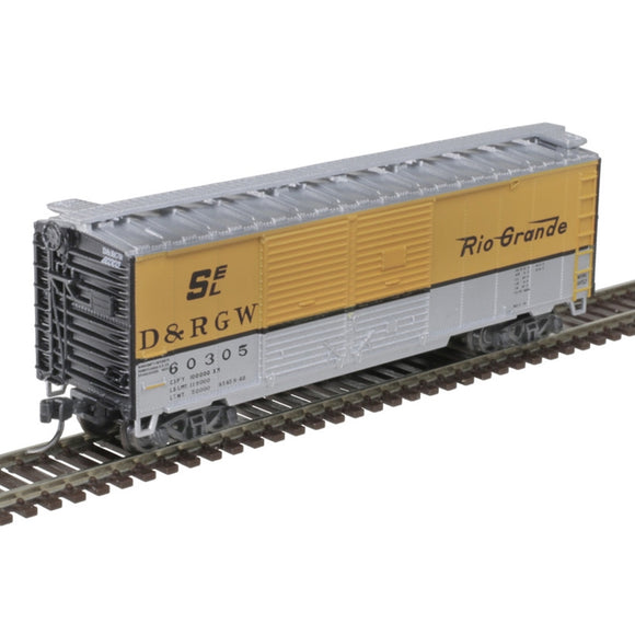 ATL-50006193 Atlas Trainman 40' DD BOX CAR DENVER RIO GRANDE & WESTERN #60305 N Scale