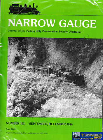 Narrow Gauge Puffing Billy (3) 1986 -Used- (M-NGPB-1986) Reference