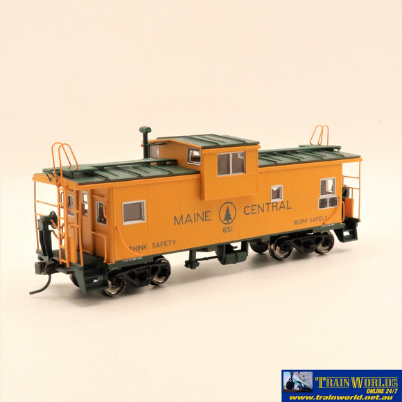 Npc-1000 Used Goods Atlas Ev Caboose Maine Central #651 Ho Scale Rolling Stock