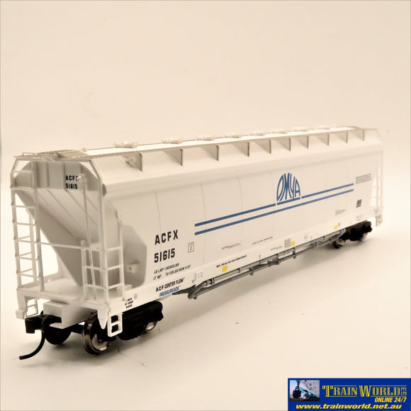 Npc-1009 Used Goods Atlas Acf Pressureaide Hopper Omya #51615 Ho Scale Rolling Stock