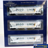 Npc-103 Used Goods Athearn Genesis 4600 Covered Hopper Soo Line 15473 Ho Scale Rolling Stock