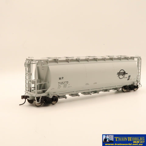 Npc-1088 Used Goods Atlas 3 Bay Cylindrical Hopper Missouri Pacific #710273 Ho Scale Rolling Stock