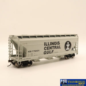 Npc-1097 Used Goods Atlas Acf 3560 Covered Hopper Illinois Central Gulf #776421 Ho Scale Rolling