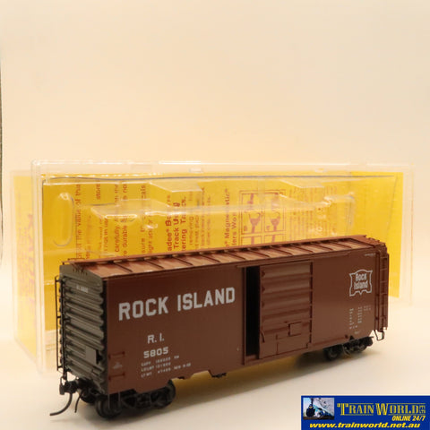 Npc-1101 Used Goods Kadee 40’ Boxcar Rock Island #5805 Ho Scale Rolling Stock