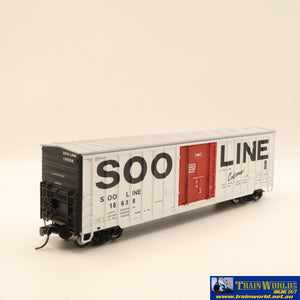 Npc-1102 Used Goods Fox Valley 50’ Boxcar Soo Line #18638 Ho Scale Rolling Stock