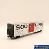 Npc-1103 Used Goods Fox Valley 50’ Boxcar Soo Line #18486 Ho Scale Rolling Stock