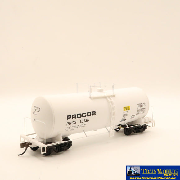 Npc-1105 Used Goods Walthers Utlx 16K Gallon Tank Car Procor #15136 Ho Scale Rolling Stock