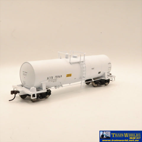 Npc-1133 Used Goods Atlas Acf Kaolin Tank Car Acfx #75969 Ho Scale Rolling Stock