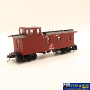 Npc-1199 Used Goods Walthers 30’ Wood Caboose Rock Island #18759 Ho Scale Rolling Stock