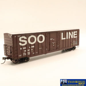 Npc-1204 Used Goods Fox Valley 50’ Boxcar Soo Line Bcr #16512 Ho Scale Rolling Stock