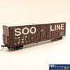 Npc-1205 Used Goods Fox Valley 50’ Boxcar Soo Line Bcr #17330 Ho Scale Rolling Stock