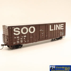 Npc-1206 Used Goods Fox Valley 50’ Boxcar Soo Line #17746 Ho Scale Rolling Stock