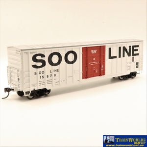 Npc-1209 Used Goods Fox Valley 50’ Boxcar Soo Line #15870 Ho Scale Rolling Stock