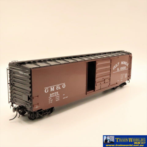 Npc-1228 Used Goods Kadee 50’ Boxcar Gulf Mobile & Ohio #9775 Ho Scale Rolling Stock